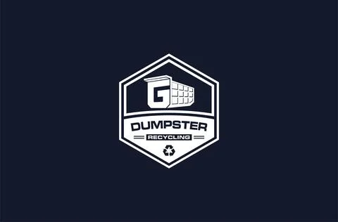 Logo mark of dumpster premium vector Stock Illustration