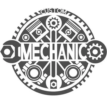 Logo for a mechanic Stock Illustration