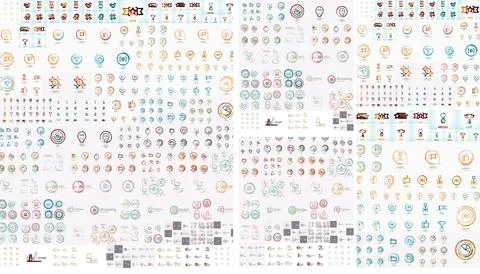Logo mega collection Stock Illustration