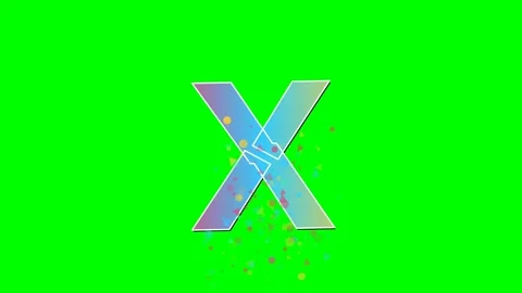 Logo Motion with Letter on Chroma Key for Compositing Stock Footage 336898850