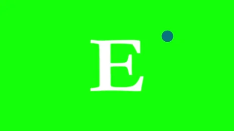 Logo Motion with Letters Isolated Green Screen Stock Video Stock Footage 341330732