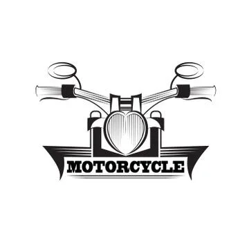 Logo motorcycle. Vector illustration. Stock Illustration