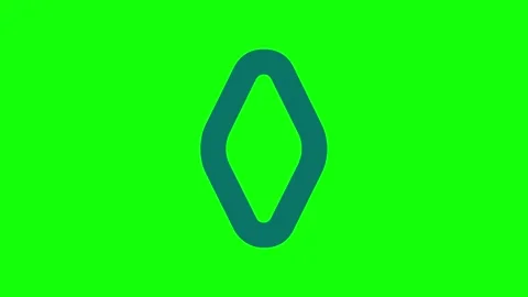 Logo Moving on Green Screen Chroma Key Background Stock Footage 341587152