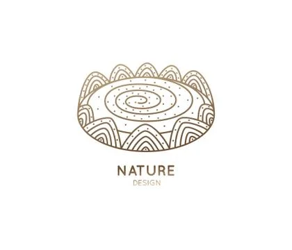 Logo of nature elements Stock Illustration