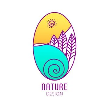 Logo nature Stock Illustration