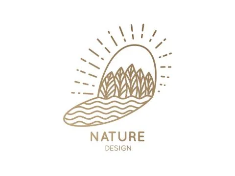 Logo nature Stock Illustration