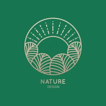 Logo nature Illustrazione stock