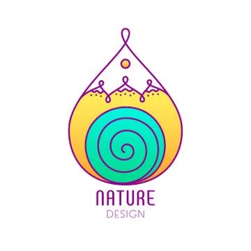 Logo nature Illustrazione stock