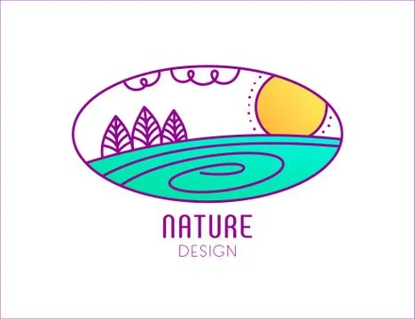Logo nature Stock Illustration