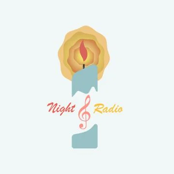Logo Night Radio Stock Illustration