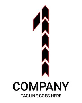 Logo number 1. Suitable for t-shirts, hats, stickers, and so on. Stock Illustration