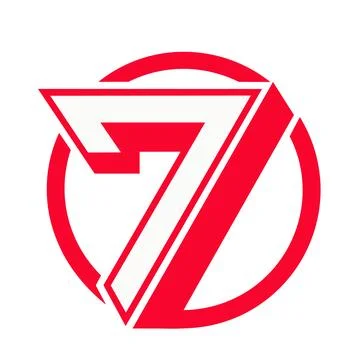 Logo number 7 Stock Illustration
