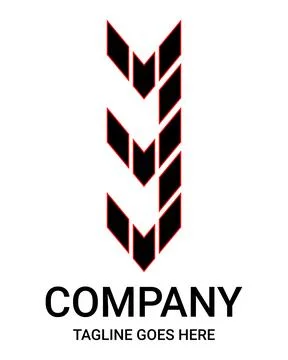 Logo number Three. Suitable for t-shirts, hats, stickers, and so on. Stock Illustration