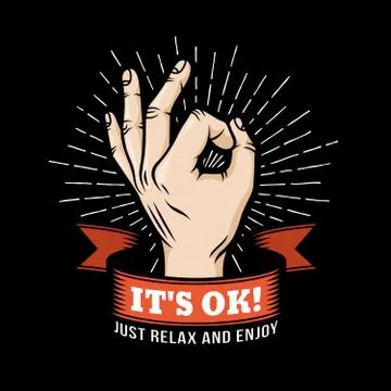 Logo OK Illustrazione stock