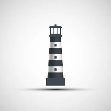 Logo old lighthouse. Stock-Illustration