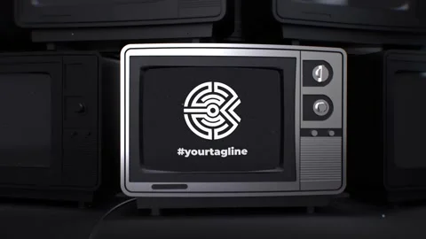 Logo Old TV for After Effects Stock After Effects