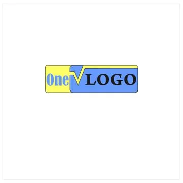 Logo one Stock Illustration
