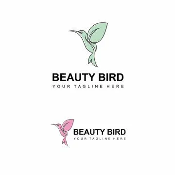 Logo or design of a bird in flight. Illustrazione stock