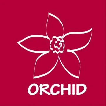 Logo Orchid Design vector illustration Stock Illustration