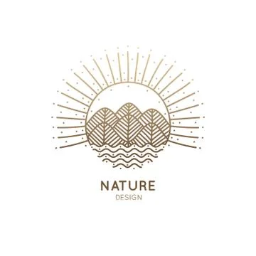 Logo pattern nature Stock Illustration