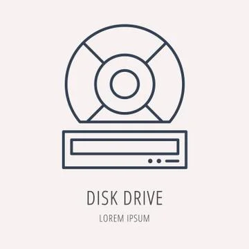 Logo PC Upgrading Stock Illustration