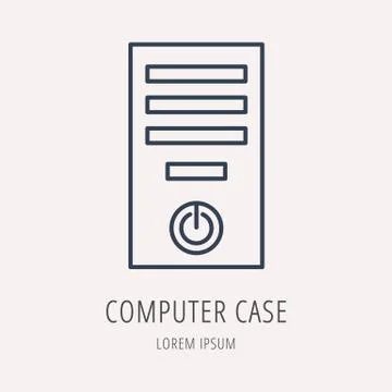 Logo PC Upgrading Stock Illustration