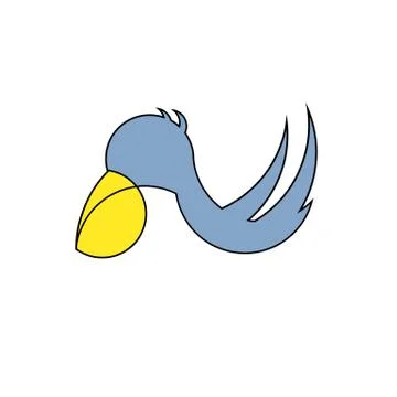 Logo pelican Stock Illustration