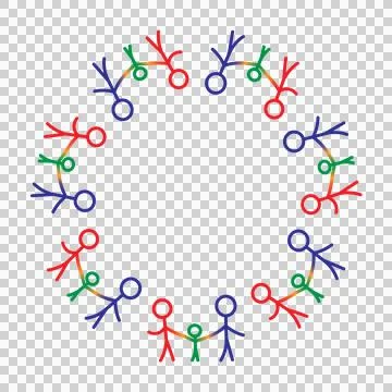 Logo with people Stock Illustration