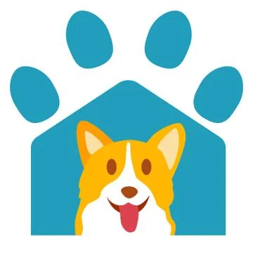 Logo for pets hotel. 스톡 일러스트