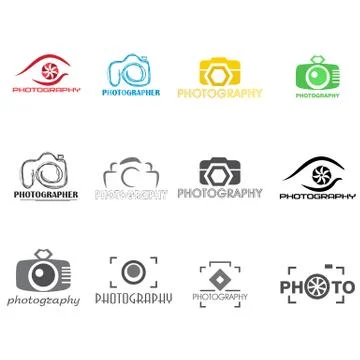 Logo of the photographer. Stock Illustration