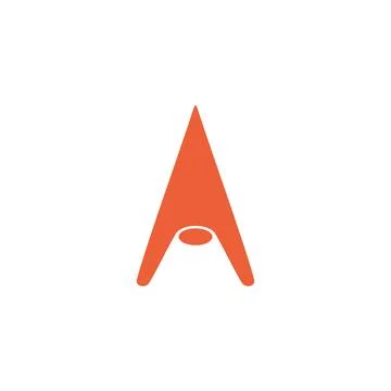 A logo pipe head icon simple symbol Stock Illustration