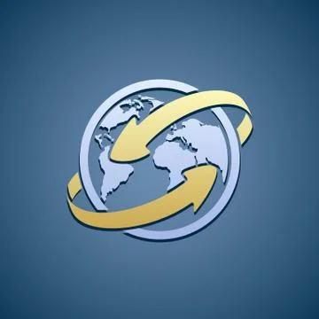 Logo Planet Earth 스톡 일러스트