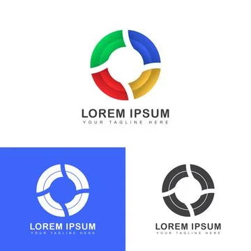 Logo Premium Abstract Circle Stock Illustration