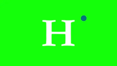 Logo Professional with Letter - Chroma Key Green Screen Footage Stock Footage 341330737