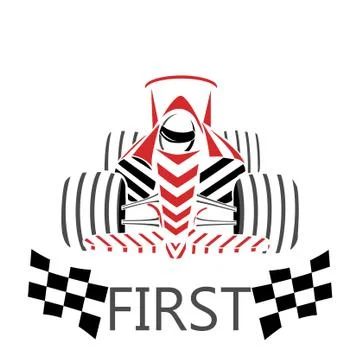 Logo of the racing car. 스톡 일러스트