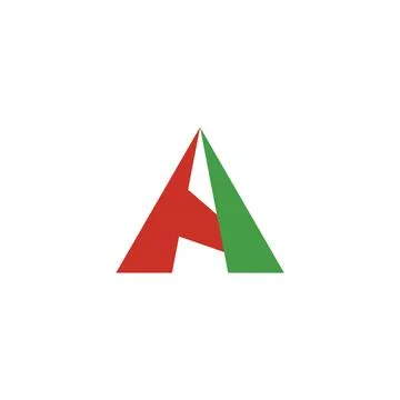 A logo red green symbol element Illustrazione stock