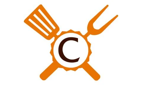 Logo Restaurant Letter C Illustration