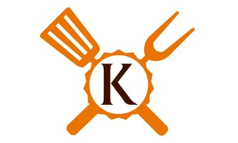 Logo Restaurant Letter K Illustration