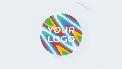Logo Reveal Colorful After Effects stock