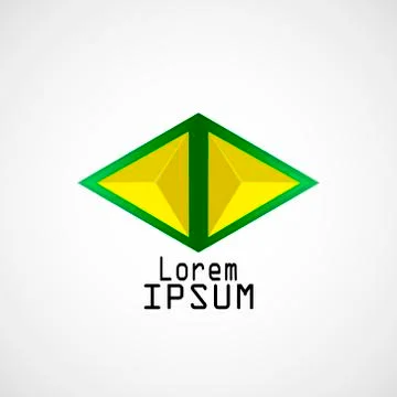 Logo rhombus Stock Illustration