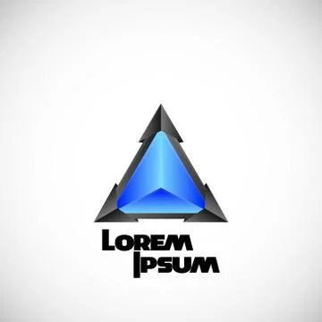 Logo rhombus Stock Illustration