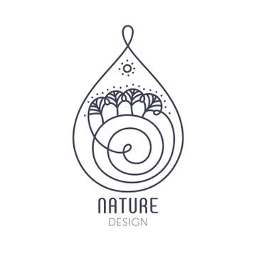 Logo river Stock Illustration