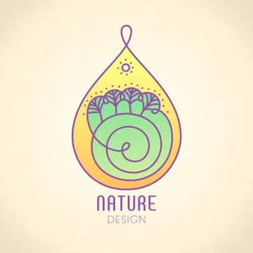 Logo river Stock Illustration