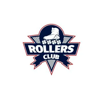 Logo roller skating. vector illustration Stock Illustration