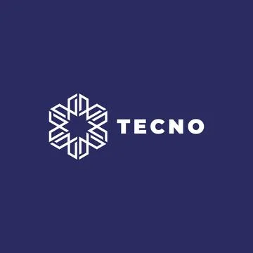 Logo rotate technology monogram minimalist template vector for business compa Stock Illustration