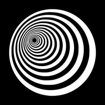 Logo of round spin looping for cnc cutting laser cutting Stock Illustration