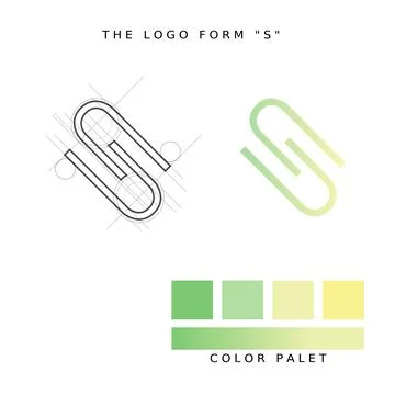 Logo S Gradient Illustrazione stock