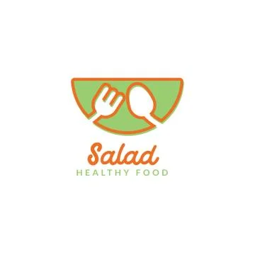 Logo Salad Restaurant vector icon Stock Illustration
