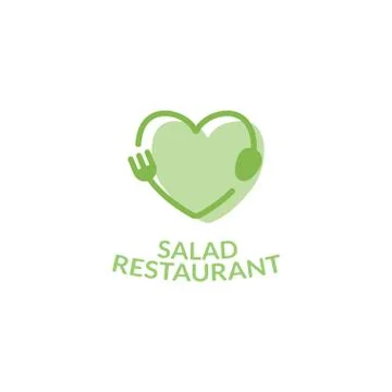 Logo Salad Restaurant vector icon Stock Illustration