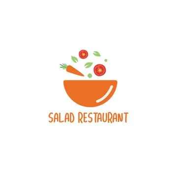 Logo Salad Restaurant vector icon Stock Illustration